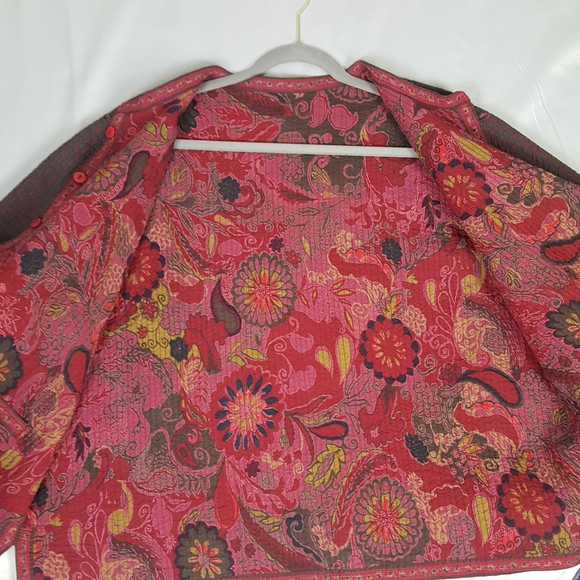 Norm Thompson quilted reversible jacket - Picture 7 of 8